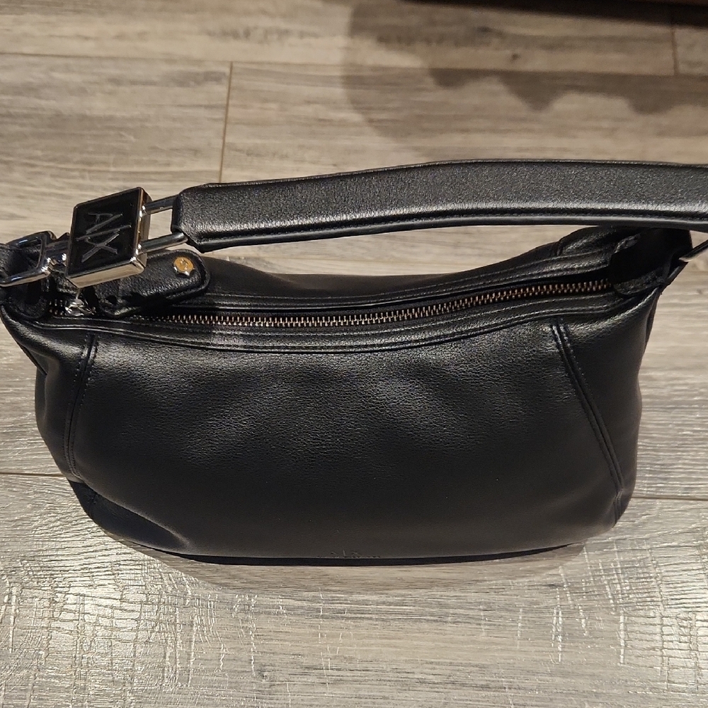 NWOT Armani Exchange Rounded Hobo Bag w/monogram Logo & Dust Bag